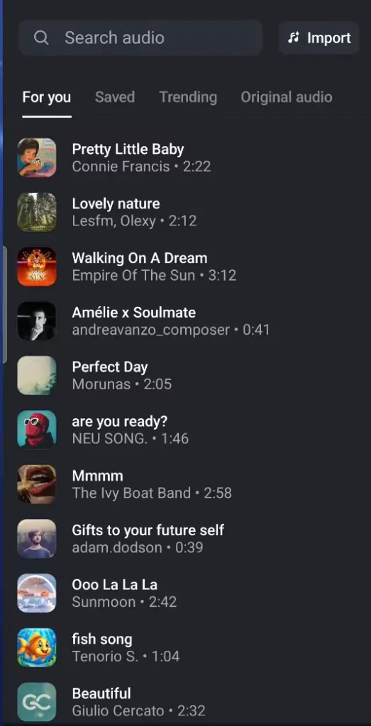 Add audio
