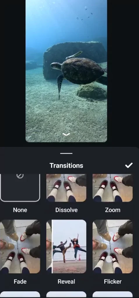 Adding transitions