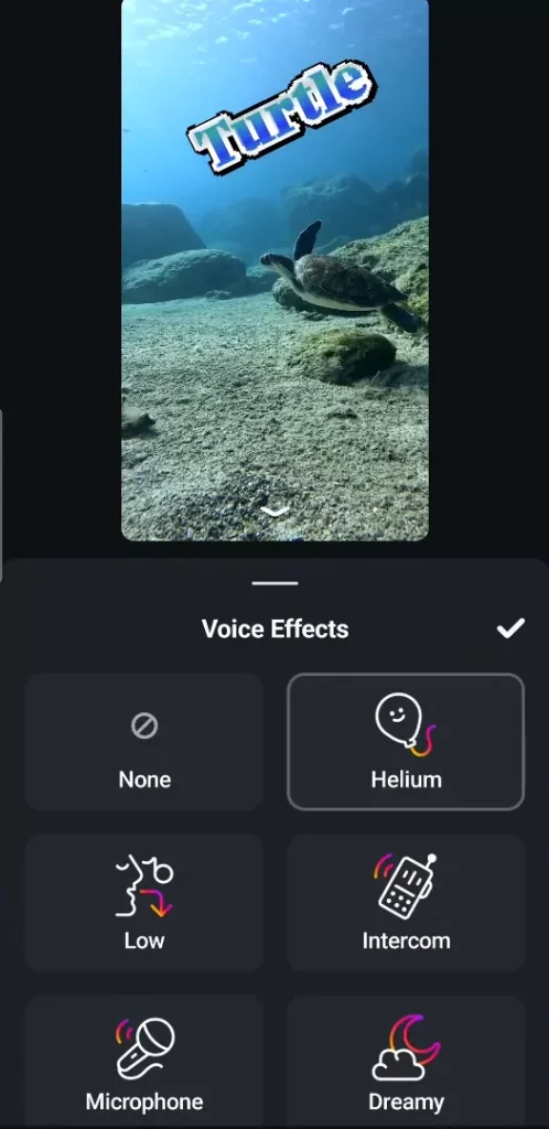 Adding voice effects to your recording