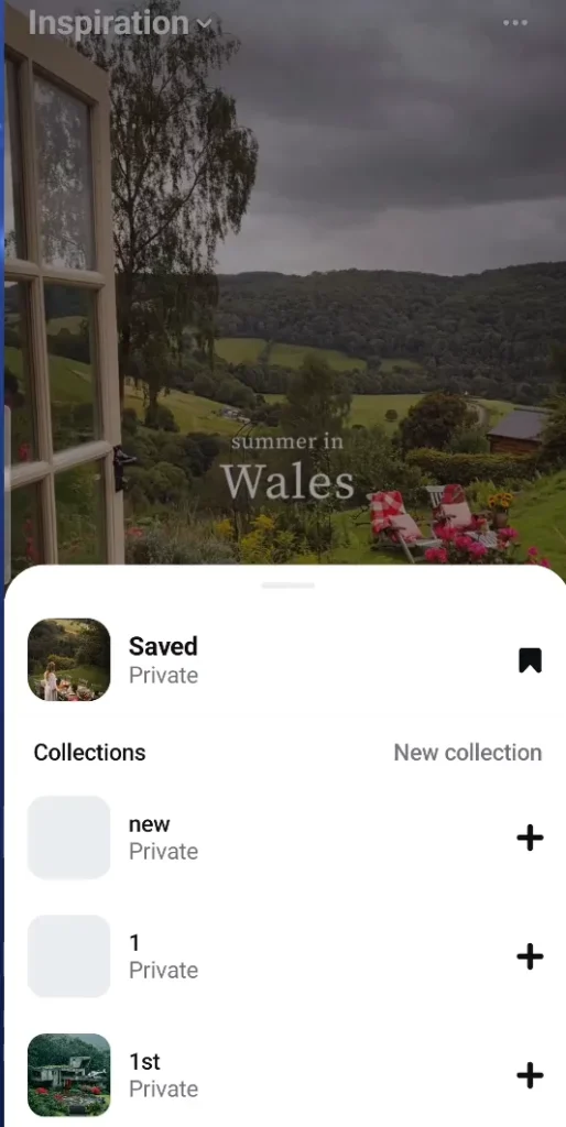 Save the reels to your tab