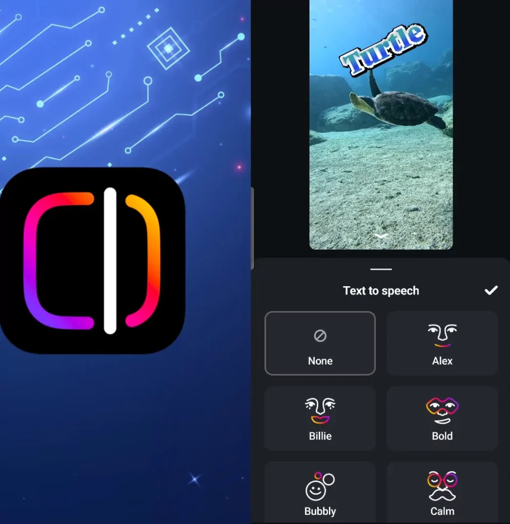 Text to speech in the edits app