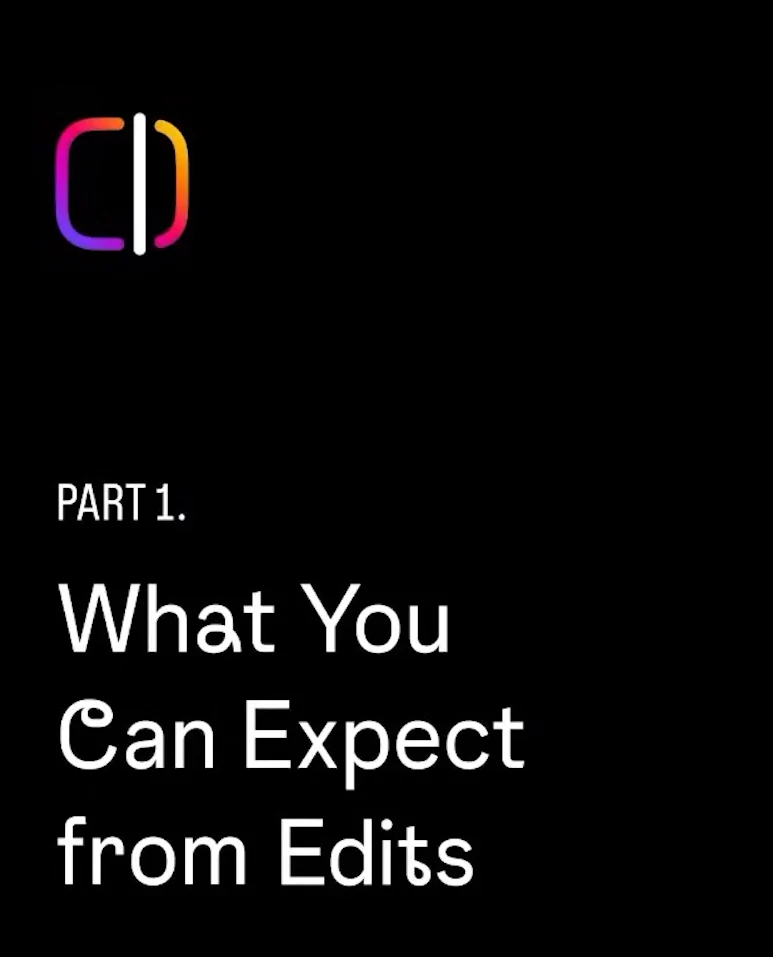 What to expect from Edits